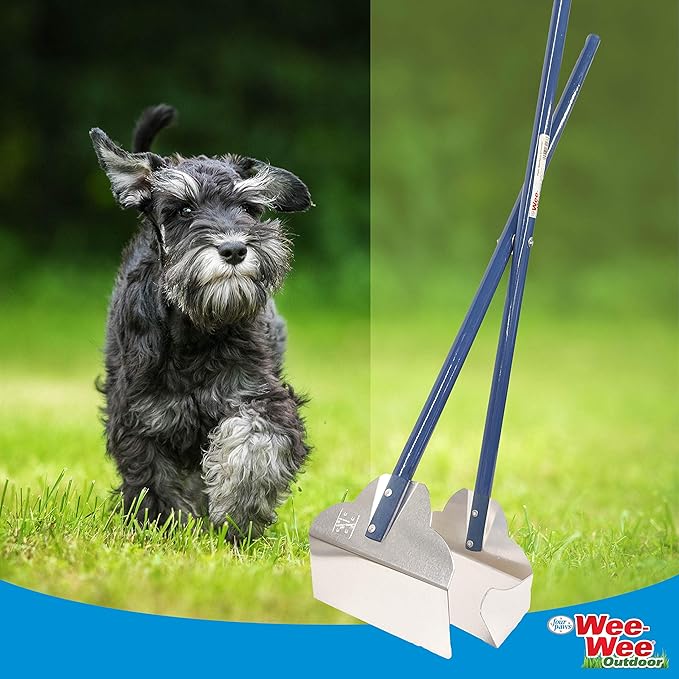 Four Paws Wee-Wee Pooper Scoopers for Dogs l Outdoor Rake l Spade & Pan l Pooper Scooper Set, 5.25" x 7" x 33.5"