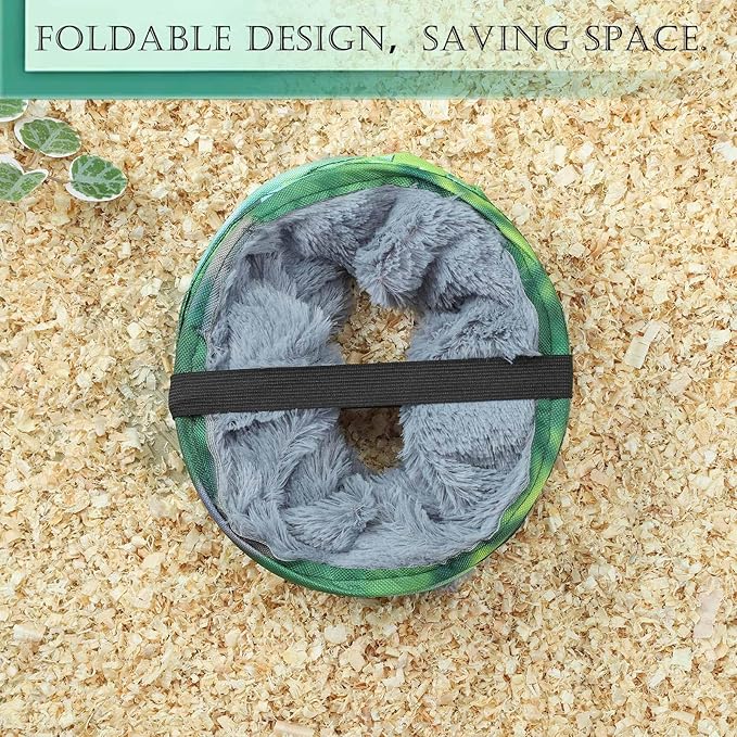 IBWell Cute Forest Guinea Pig Hideout Tunnel & Tube for Guinea Pigs, Rabbits & Hamsters