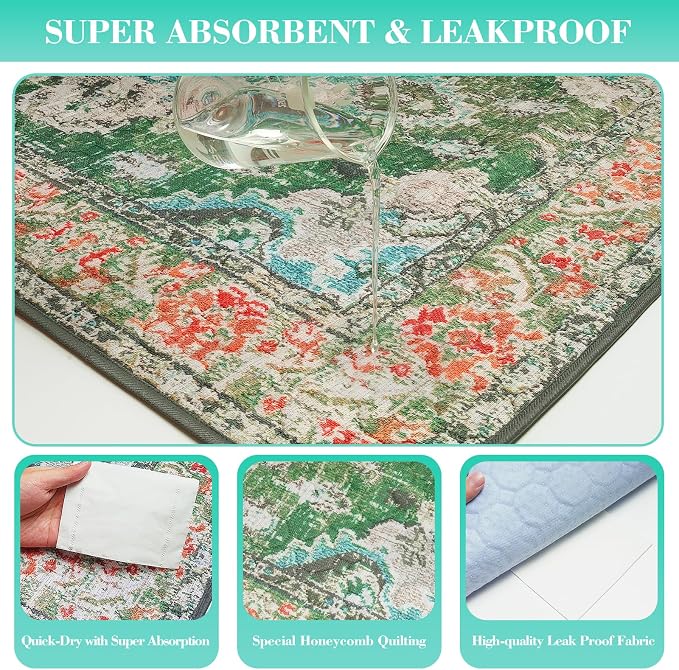 Thicken Washable Pee Pads for Dogs, 2 Pack Waterproof Reusable Pee Pads for Dogs，36"x48" Super Absorbent Leakproof Dog Pads, Non-Slip Potty Pads for Floor, Crate, Couch, Whelping Pads Pet Supplies
