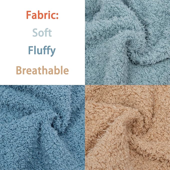 Dog Sweater, 3 Pack Sweaters for Small Dogs Girl, Dog Clothes for Medium Dogs Male or Boy, Ultra Soft and Warm Puppy Coat for Winter Christmas (X-Large, Light Blue+Blue+Khaki)