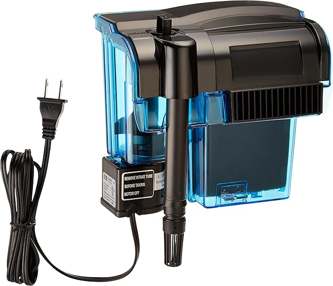 Penn-Plax Cascade 150 Power Filter – Hang-On Filter with Quad Filtration – Great for Freshwater and Saltwater Setups