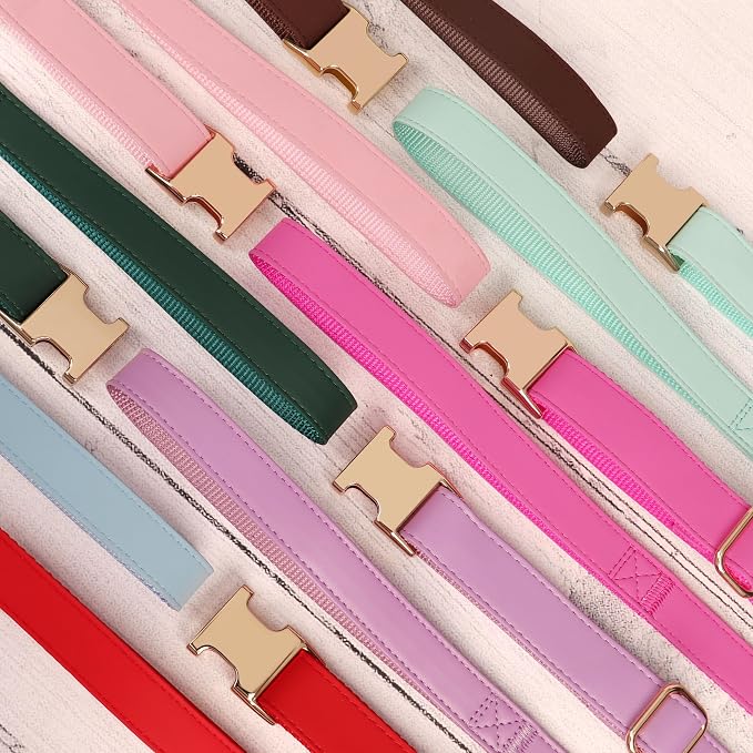 PET ARTIST Soft PU Leather Dog Collar and Leash Set, Bright & Stylish 5FT PU Leather Leash and Collar Set, Durable Pet Collars with Quick Release Metal Buckle for Small Dogs,Christmas Green,S(9"-14")
