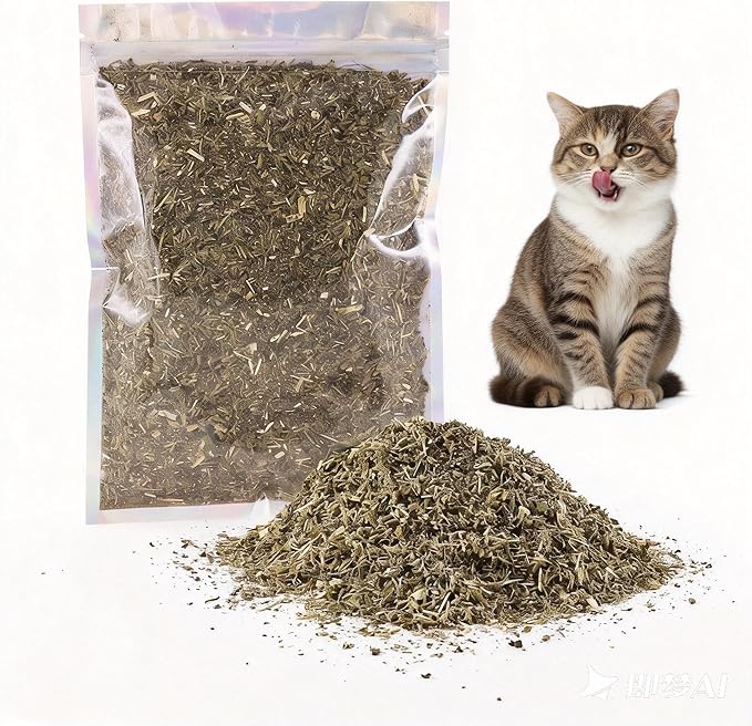 Organic Catmint, Natural Dried Catnip with Leaves & Flowers, Use for Refillable Catnip Toys for Cats, Delicately Dried and Sealed and Packaged for Easy Preservation