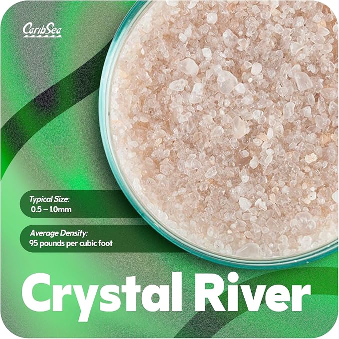 Carib Sea Create a Supernatural Experience: Super Naturals Crystal River Sand re-Creates The Natural World in Your Aquarium with its Smooth, Fish-Friendly Grains.