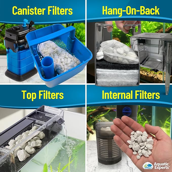 Aquatic Experts AquaMaze Aquarium Bio Media – 1L for Freshwater & Saltwater Tanks, Compatible with Canister, Sump & HOB Filters