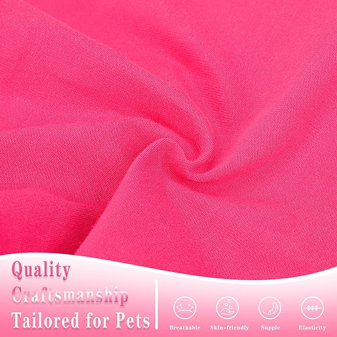 Stylish Cotton Dog Shirt with Print, Soft & Breathable, All-Season Comfort, Fits Most Breeds - Perfect Pet Apparel for Small, Medium, Large Dogs.Rosered&l