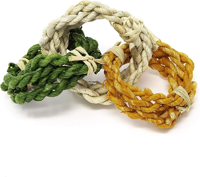 Oxbow Enriched Life Twisty Rings, Rabbit & Guinea Pig Toy, Hamster, Chinchilla & Rat Chew Rings, Small Pet Enrichment & Cage Accessory, Safe Natural Chew, Bunny Boredom Breaker, Enrichment Play Toy
