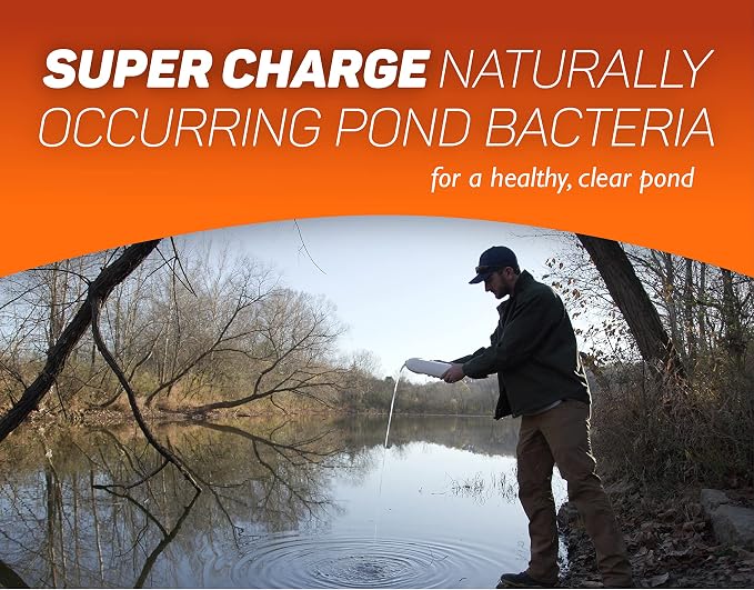 Crystal Blue Natural Pond Cleaner - Muck and Sludge Remover, Safe for Koi - 1 Gallon