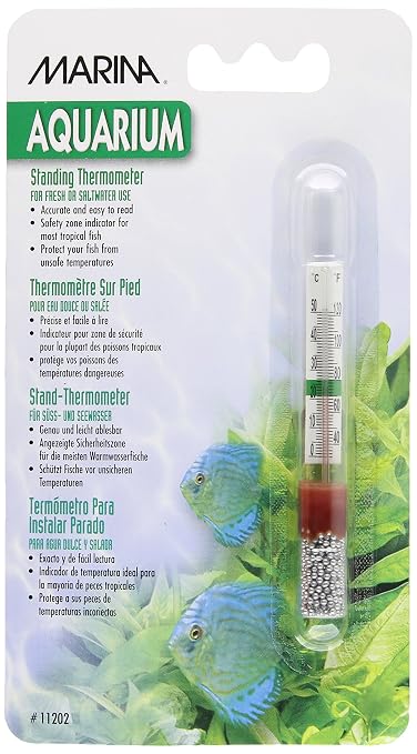 Marina Large Standing Thermometer | Provides Temperature in Fahrenheit and Celsius
