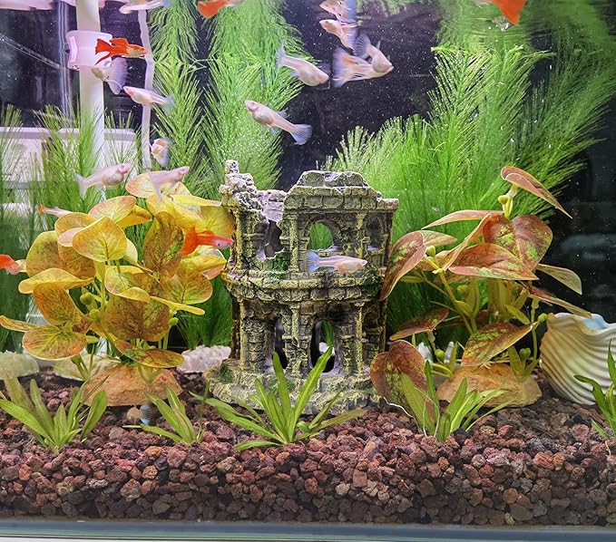 M2cbridge Plastic Fish Tank Plants Soft Silk Water Grass Reptile Waterweed for Terrarium Simulate Aquatic and Aquarium Landscape(2pcs,8")