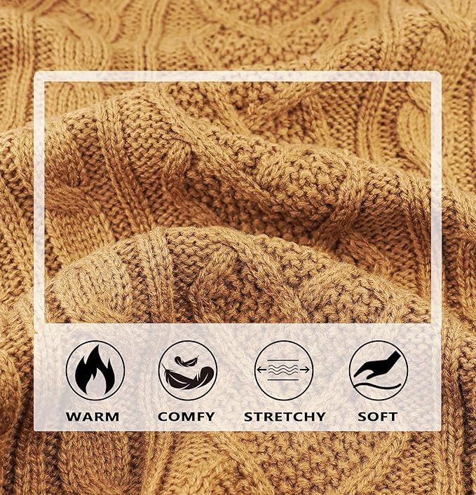 Dog Sweaters for Small Dogs Dog Fall Sweater Winter Dog Clothes Girl Boy Knitted Dachshund Clothes Warm Pet Clothes Outfit Puppy Sweater Thanksgiving Dog Cat Knitwear(Khaki, Medium)