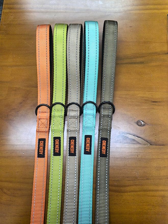 Heavy Duty Leash for Large Breed Dogs - Double Handle, Reflective Training Lead, Perfect for Medium to Large Dogs (6FT Orange)