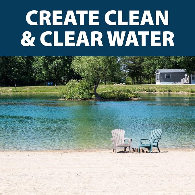Airmax PondClear Packets Beneficial Bacteria Pond Clarifier, 96 Count | Enzyme Clarifier with EcoBoost PRx to help clear and clean pond and lake water while remaining safe for fish