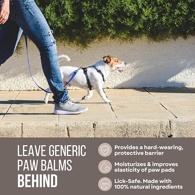 Rhino Wax - Dog Paw Protector for Hot Pavement - Use Street Wax Before Taking Dogs on Asphalt - Balm Protects from Warm Surfaces Rocks Road Debris - Great for Dogs who Hate Dog Shoes for Hot Pavement