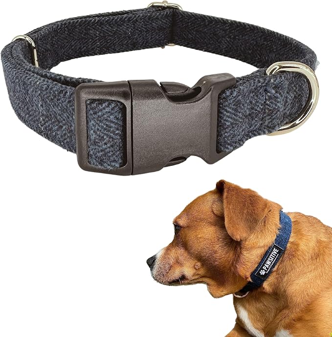 Gracie To The Rescue Wool Dog Collar - Hypoallergenic, Odor Resistant, Supports Dog Rescues