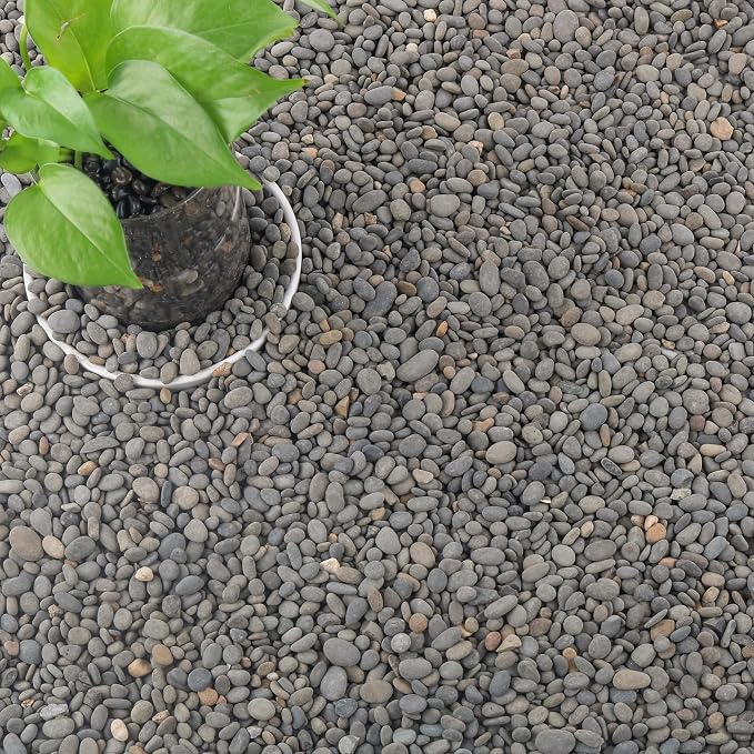 CJGQ 18lb Aquarium Gravel for Plants, Decorative River Rocks Pebbles for Succulents Cactus Outdoor Garden Landscaping, Natural Small Drainage Rocks Gravel for Fish Tank Vases Terrarium