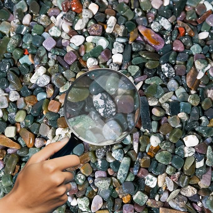 Moss Agate Chips Bulk 2lbs, 2400+ Pieces, 5-8mm Natural Gemstones