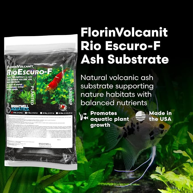 Brightwell Aquatics FlorinVolcanit Rio Escuro-F Planted Substrate, 2lbs