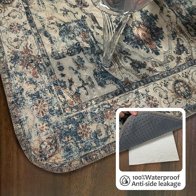 Washable Pee Pads for Dogs, Reusable Puppy Potty Training Pads, Ultra-Absorbent Thick Waterproof Leak-Proof Non-Slip Pads & Mat for Crate, Playpen, Floor, Whelping & Housebreaking , 2 Pack 36"x48"