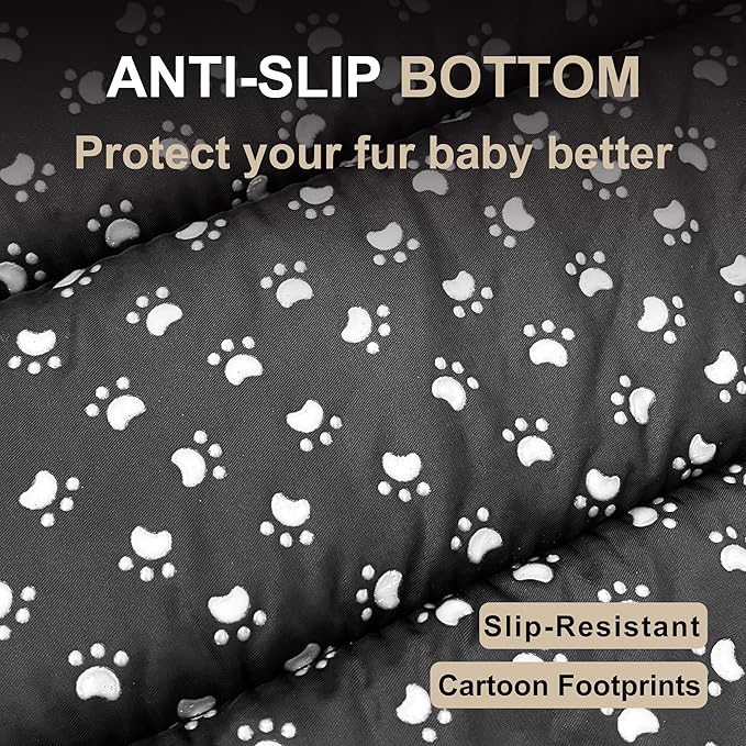 Dog Bed Mat, Reversible Dog Crate Pad with Washable Kennel Mat and Soft Foam, Flat Pet Bed for Dogs & Cats, for Crates Carriers & Travel (Light Brown, 18" L*12" W*1.5" Th)