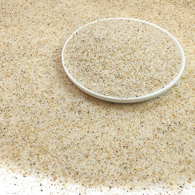 Beige Aquarium Sand, 20lbs Fish Tank Sand Mini Gravel Substrate | Silica Sand Substrate for Freshwater Saltwater Aquarium, Terrarium, Plant, Craft Decor
