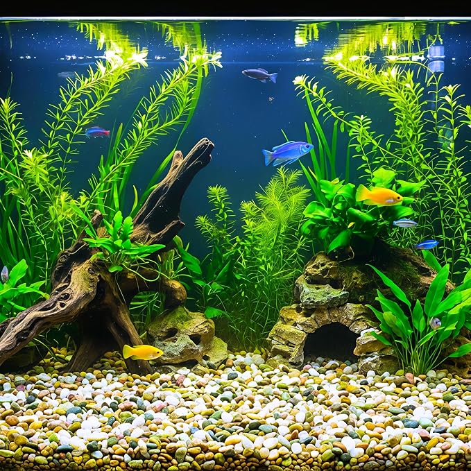 36 LBS Natural Gravel for Fish Tank, StoneCreek Betta Fish Aquarium Gravel, Vase Filler, River Rocks, Fish Tank Decorations, Perfect for Aquarium Decor, Fish Tank, Indoor Plant, Mixed Color