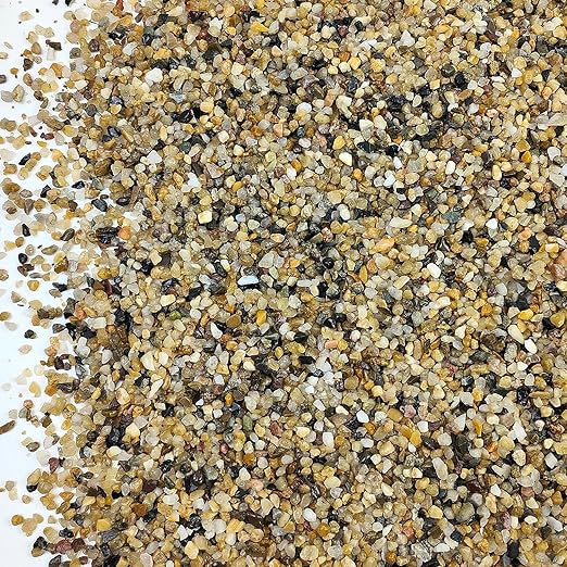40LB Coarse Sand, Colored Rocks Pebbles, Quartz Sand for Cactus Bonsai, Succulent Plant Bonsai Paving, Vase Filling Decoration, Natural Sand for Fish Tank Decoration Paving(2-4mm)