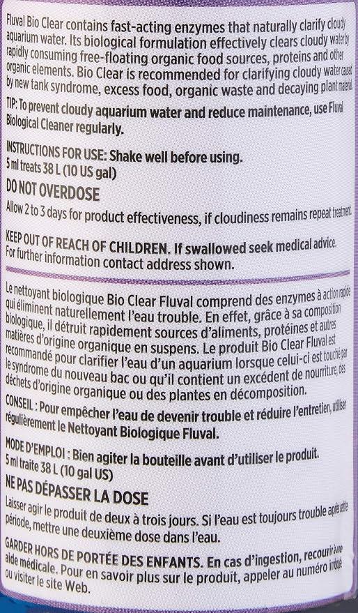 Fluval Clarify Bio for Aquarium Water Treatment, 4-Ounce