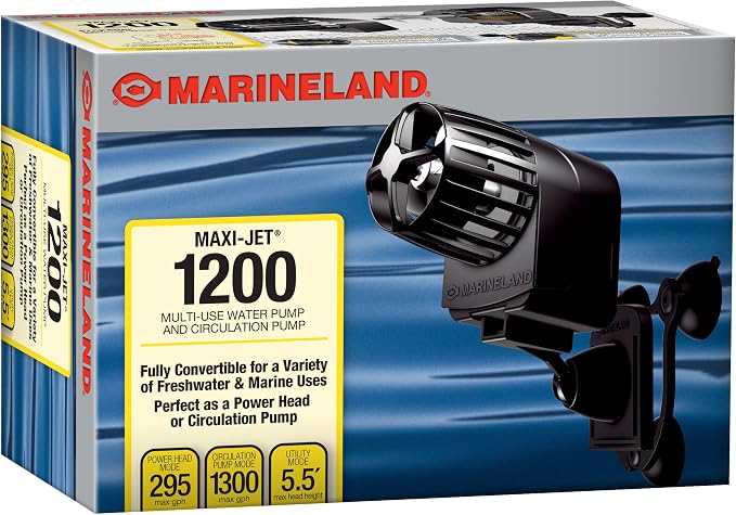 Marineland Maxi-Jet 1200, Multi-Use Water Pump and Power Head, Fully Convertible