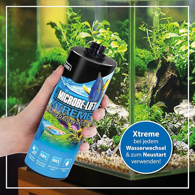Microbe-Lift Xtreme Water Conditioner Treatment for Aquariums and Fish Tanks, All-in-One Treatment for Freshwater and Saltwater Fish Aquarium, 1 Gallon