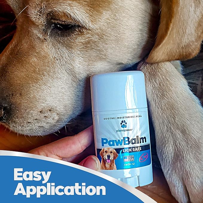 Lick Safe Dog Paw Pad Balm 1 Oz - Dog Nose Balm for Dry Nose - Safe Effective Paw Balm for Dogs to Fix Dry Cracked Paws - Dog Paw Protector from Heat, Sand, Snow - Easy to Use Paw Soother for Dogs