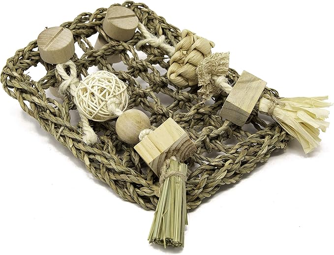 Oxbow Enriched Life Play Wall, Rabbit & Guinea Pig Toy, Enrichment for Bunny, Guinea Pig, Hamster, Rabbit, Chinchilla, Rat, Chinchilla Cage Accessories, Bunny Accessories for Cage, Small
