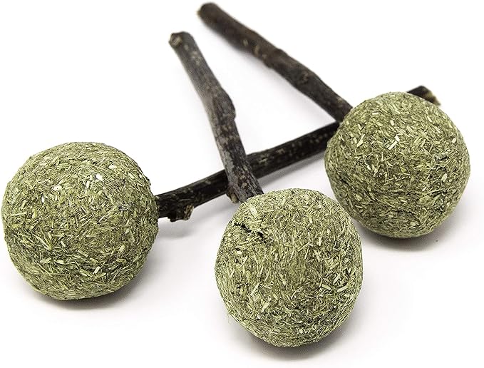 Oxbow Enriched Life Timmy Pops, Rabbit Toys, Guinea Pig Toys, Enrichment for Bunny, Guinea Pig, Hamster, Rabbit, Chinchilla, Timothy Hay, Chinchilla Cage Accessories, Small Pet Accessories for Cage