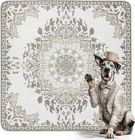 FXW Washable Pee Pads for Dogs, Puppy Pads with Super Absorbent, Specifically Designed for FXW Rollick/Homeplus 32 inch 8 Panels Dog Playpen, 71" Square, Boho, 1 Pack