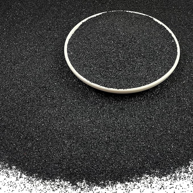 Black Aquarium Sand, 5lbs Fish Tank Sand Mini Gravel Substrate | Silica Sand Substrate for Freshwater Saltwater Aquarium, Terrarium, Plant, Craft Decor