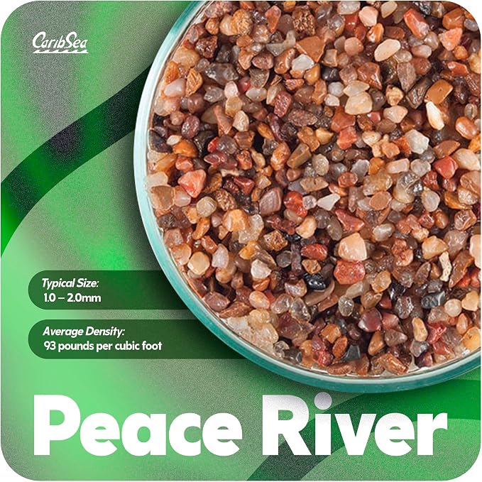 CaribSea SuperNaturals Peace River - 20 lb - Natural Aquarium Substrate for Freshwater Aquariums, Enhances Aquascaping & Promotes Healthy Aquatic Habitat