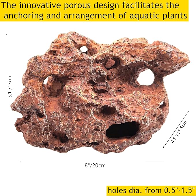 M2cbridge Large Aquarium Resin Holey Rock Hideouts Mountain Hideaway Caves | harmless resin,innovative porous design,multiple entry and exit points