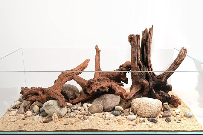 Panna Driftwood Natural Aquarium Wood 4pcs 12-16in Reptile Decor | Branchy shapes; planted and reptile terrarium