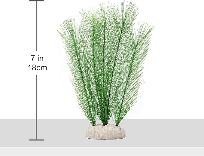 3Pcs Aquarium Decorations Fish Tank Artificial Green Water Plants Made of Silk Fabrics Plastic