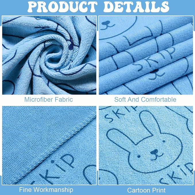 Peryiter 8 Pcs Dog Drying Towels Bulk 55'' x 28'' Pet Grooming Absorbent Microfiber Dog Bath Towels Quick Drying Puppy Bathing Towel for Small Medium Large Cats Pets Bathing Grooming(Blue)