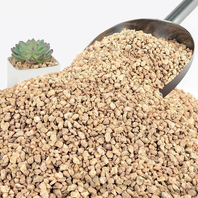NUPICK 6lb Maifanitum Stones for Succulent, 1/8"-1/4" Rocks for Bonsai | Decorative Golden Pea Gravel for Cactus, Small Pebbles for Indoor Plants Soil Covers, Vases Fillers, Aquarium, Top Dressing