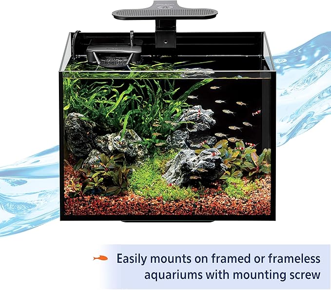 Aqueon Clip-On LED Aquarium Fish Tank Light for Planted Growing Plants for Up To 20 Gallon Aquariums