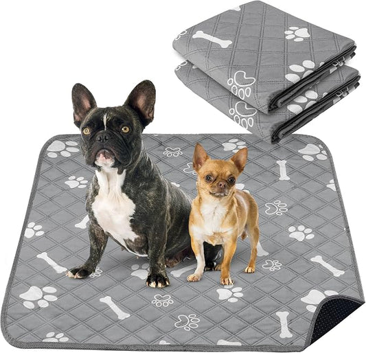 PatiencET Washable Pee Pads for Dogs, 36'' x 41" Reusable Puppy Pads with Super Absorbent, 2 Pack Large Potty Buddy with Waterproof Bottom for Pet Training, Housebreaking and Incontinence