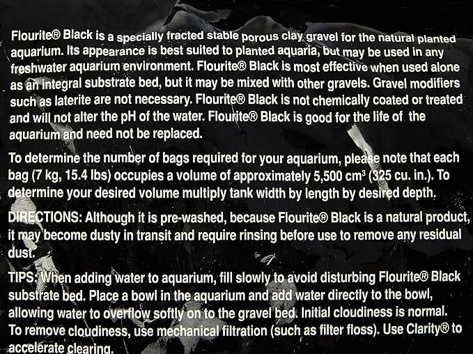 Seachem Flourite Black Clay Gravel - Stable Porous Natural Planted Aquarium Substrate 15.4 lbs (Pack of 2)