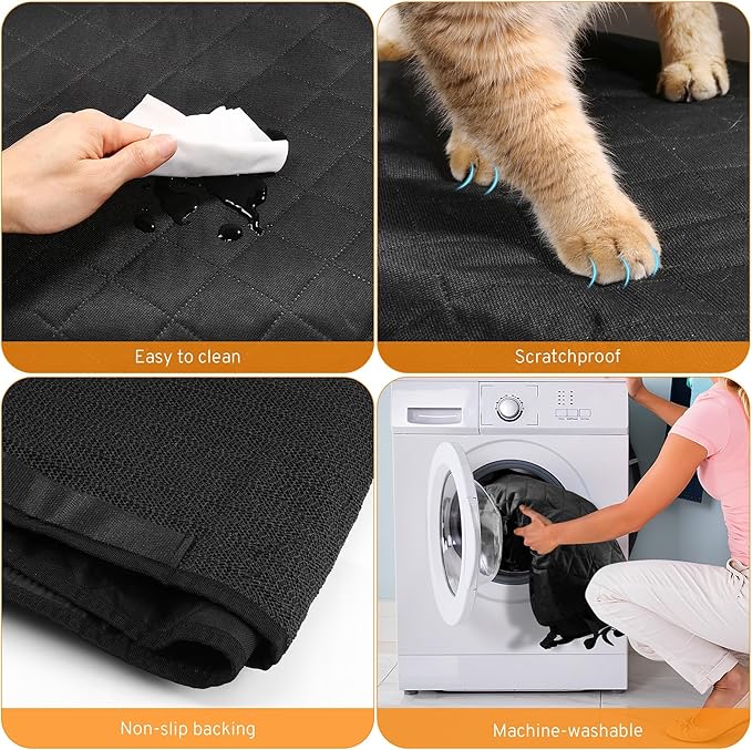 Dog Car Seat Cover for Back Seat Compatible with Mitsubishi Outlander Lancer Eclipse Cross Sport Accessories, Waterproof Non-Slip Pet Bench Backseat Covers 2026 New