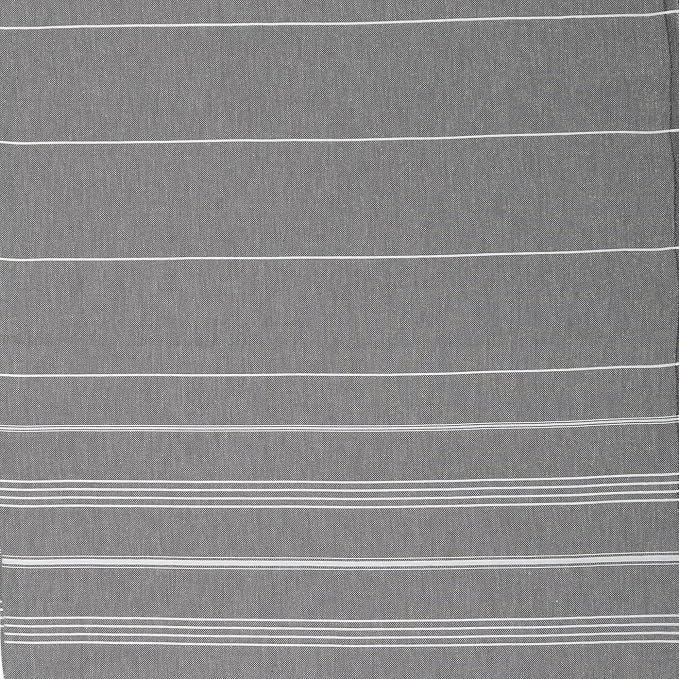Bersuse Towels Anatolia XL Beach Blanket Throw Blanket Turkish Towel 100% Cotton Extra-Large Quick-Dry Lightweight Premium Peshtemal Towel - 61x82 Inches, Anthracite (Set of 3)