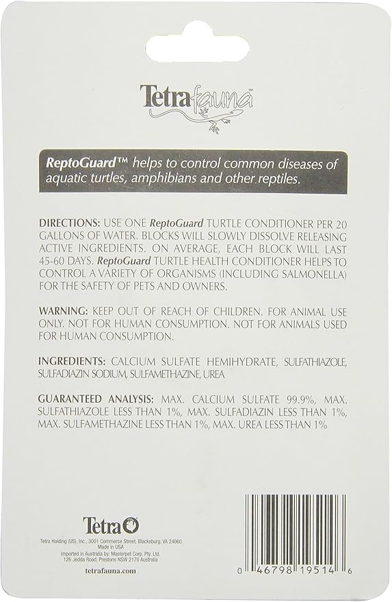 Tetra TetraFauna ReptoGuard Turtle Health Conditioner, Slow-Release (19514) 3 Count (Pack of 2)
