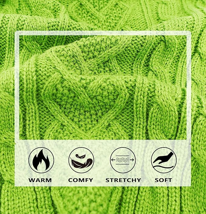 Puppy Sweater - Small Dog Sweaters for Chihuahua & Yorkie - Girl & Boy - Cute Turtleneck Sweatshirt - Green, X-Small