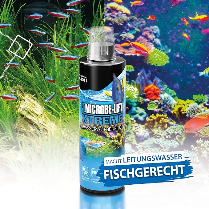 Microbe-Lift Xtreme Water Conditioner Treatment for Aquariums and Fish Tanks, All-in-One Treatment for Freshwater and Saltwater Fish Aquarium, 1 Gallon