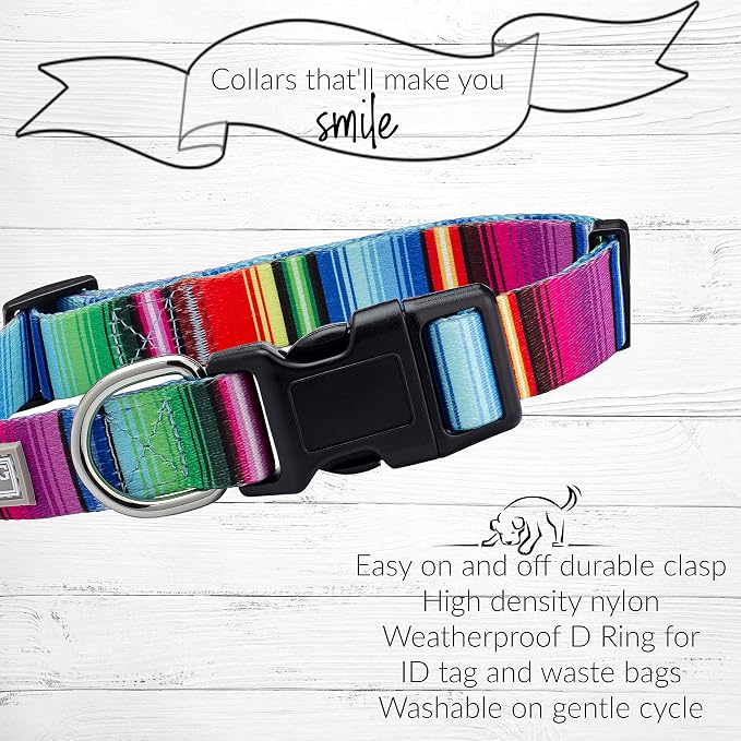Lucky Love Dog - Adjustable Dog Collar with Easy Click Buckle for Small Dogs, Durable, & Comfortable for Male & Female Dogs, Pet Collar for Puppies & Adult Ones - Nacho, Small